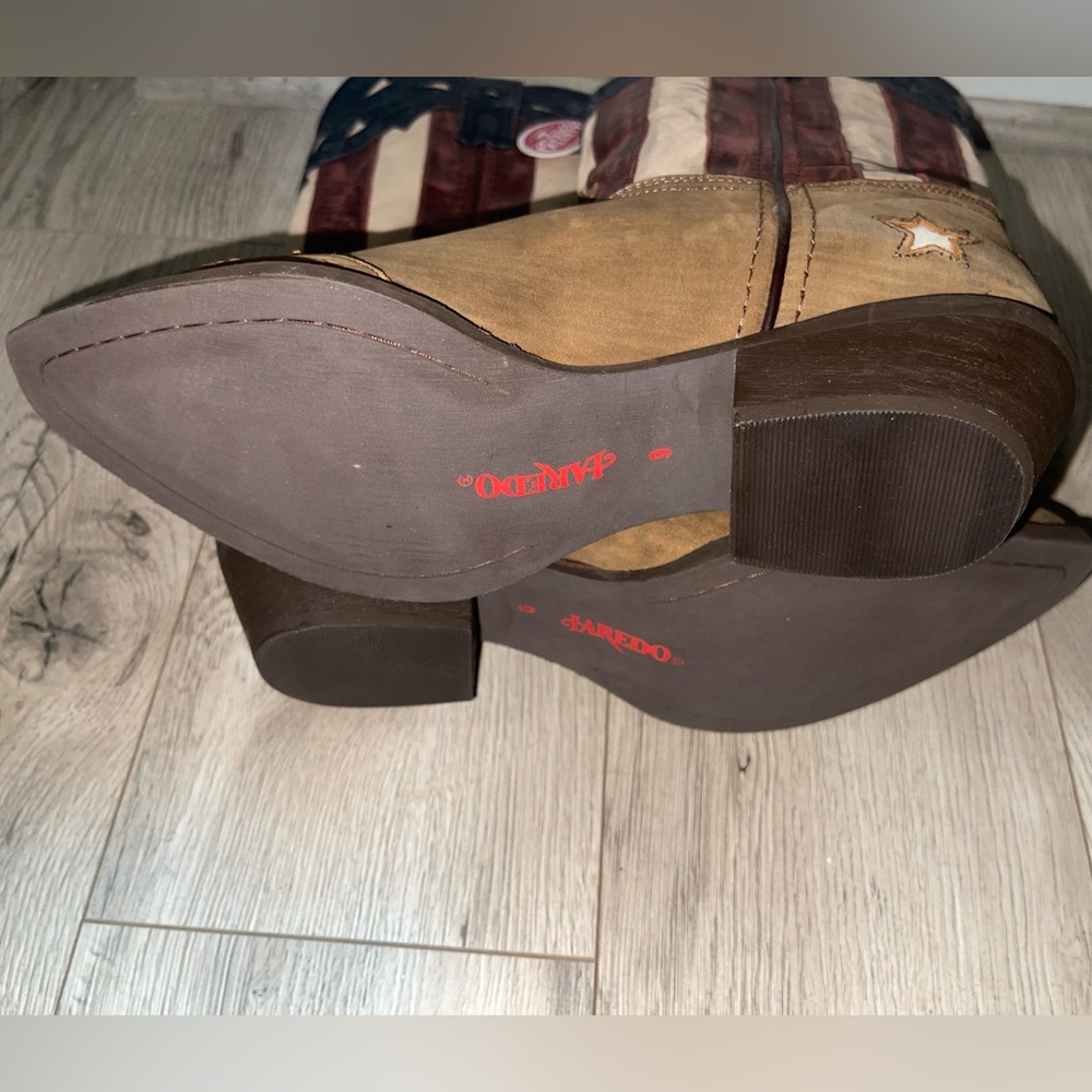 Laredo Women's Keyes Stars And Stripes Leather Boot - Picture 9 of 9